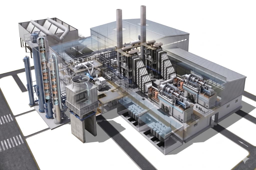 Planta 3D da instalação industrial Semogases